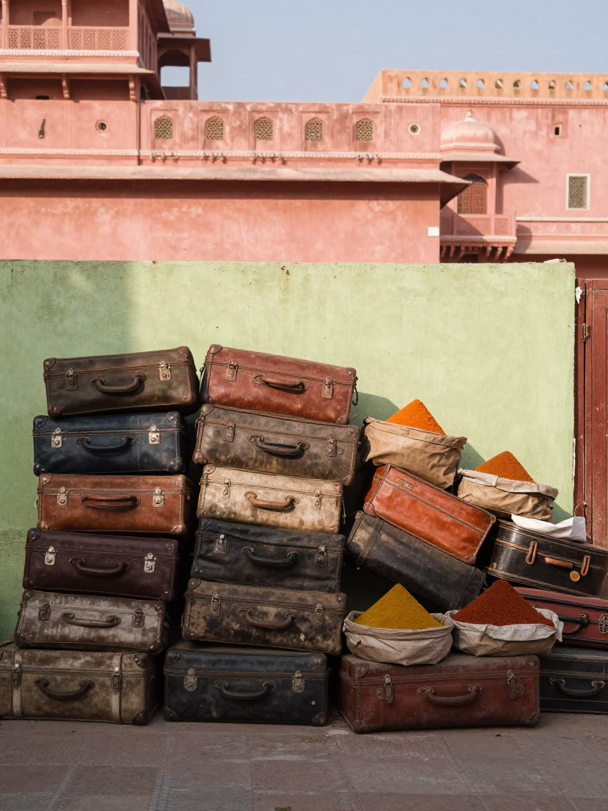Sorting Spices in Jaipur in in Jaipur, India