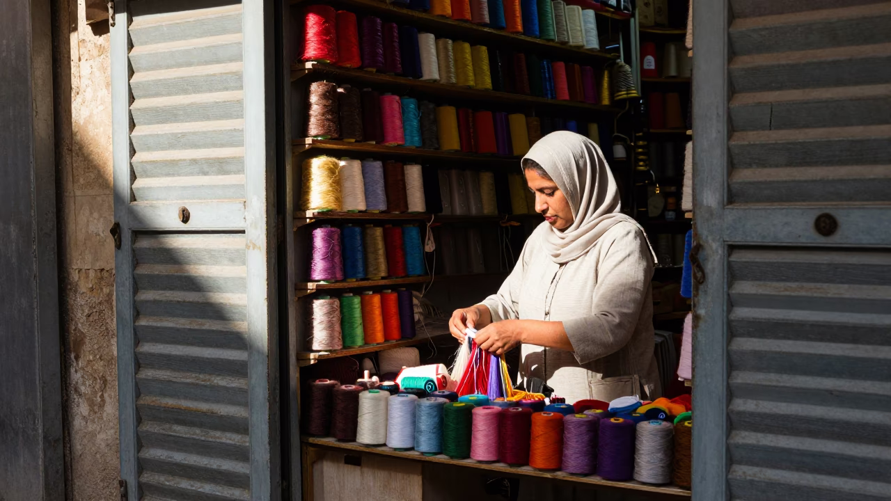 Sorting Threads in Alexandria in in Alexandria, Egypt
