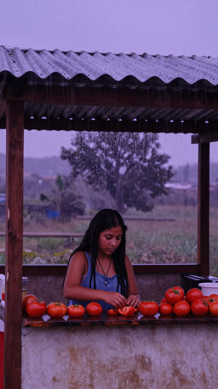 Sorting Tomatoes in Merida in in Merida, Mexico
