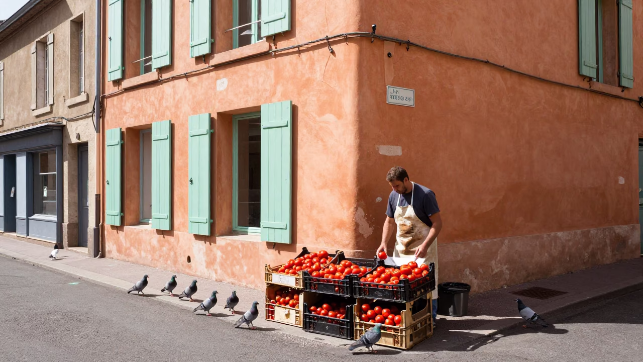 Sorting Tomatoes in Nice in in Nice, France