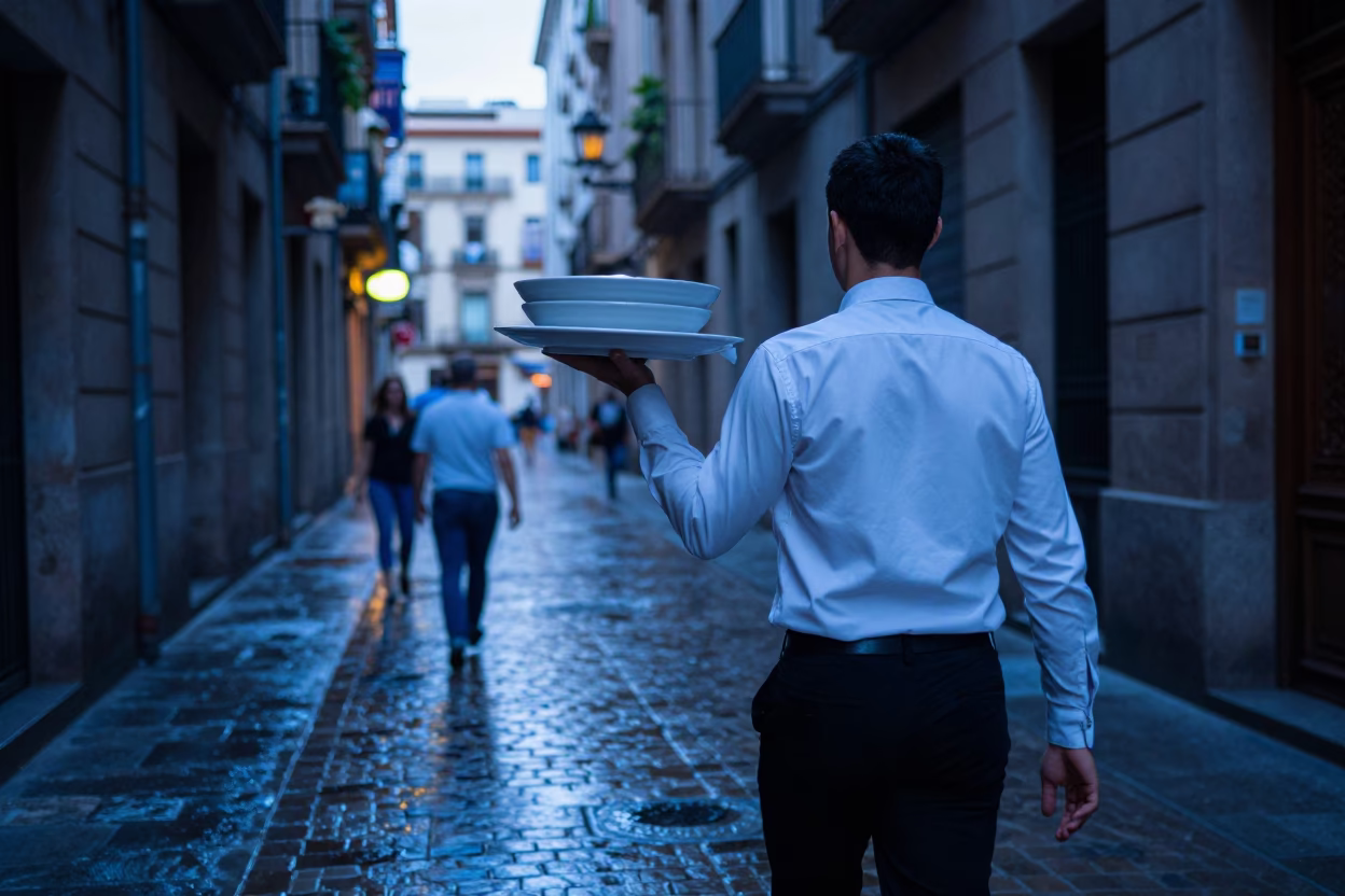 Soup Bowls in Barcelona in in Barcelona, Spain