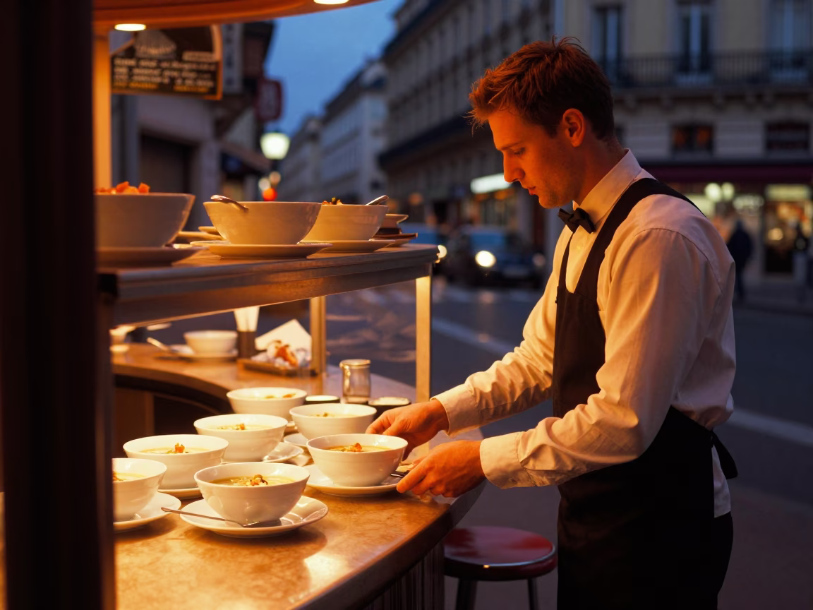 Soup Bowls in Lyon in in Lyon, France