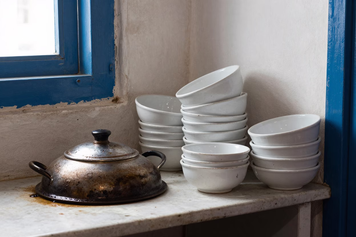 Soup Bowls in Tunis in in Tunis, Tunisia