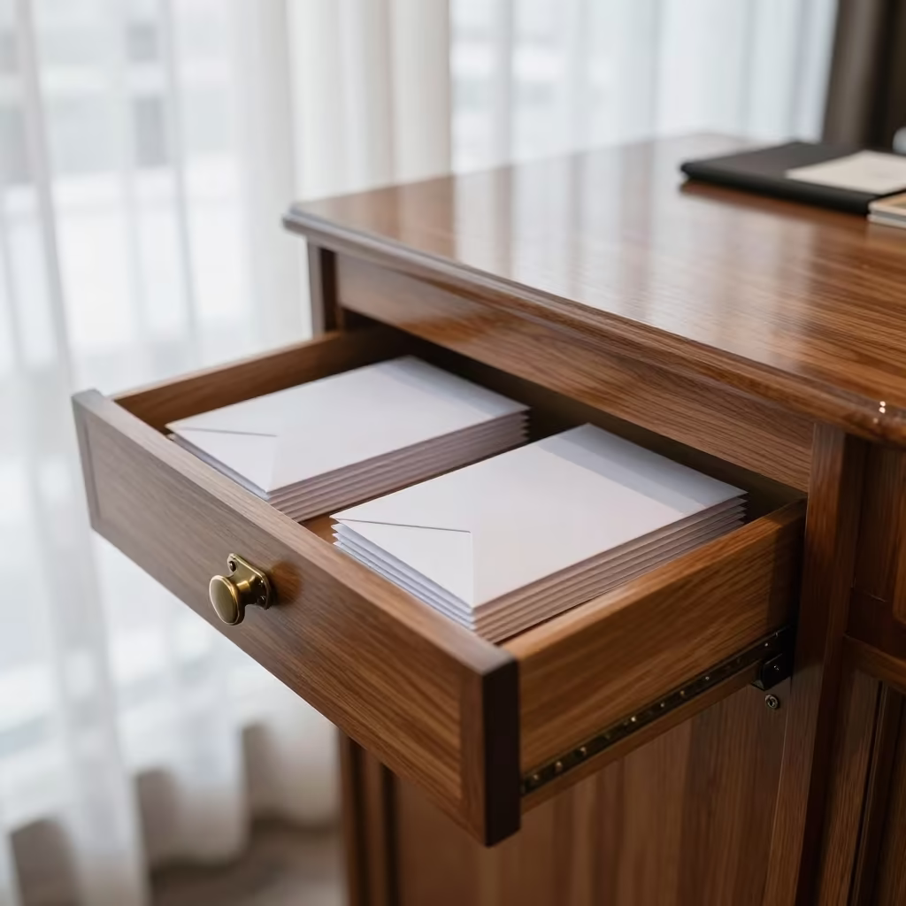 Spa Key Drawer Morning Light Beijing Winter in inside a spa reception in Baitasi, Beijing