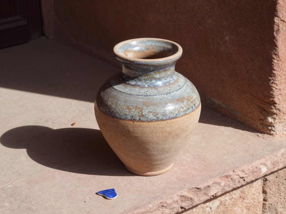 Speckled Stoneware Water Pot in Jaipur in in Jaipur, India