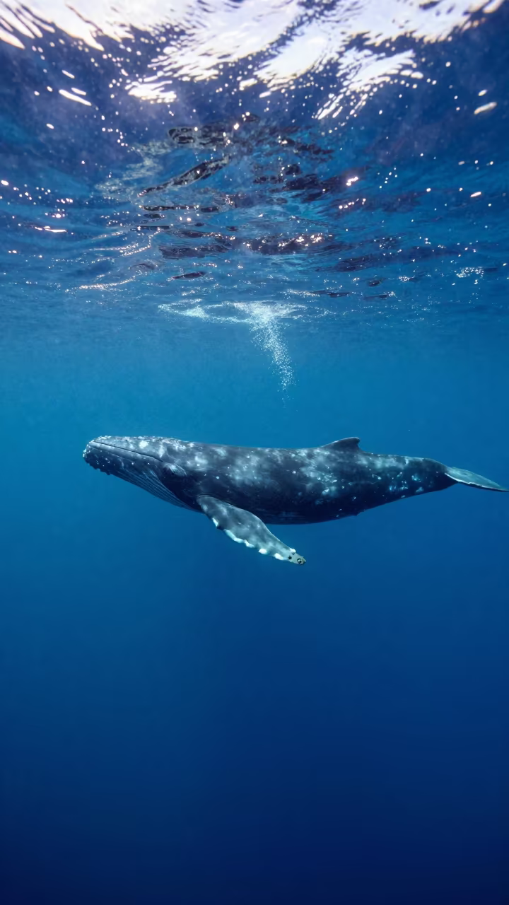 Sperm Whale Diving in Croatian Coastal Waters in in Croatia