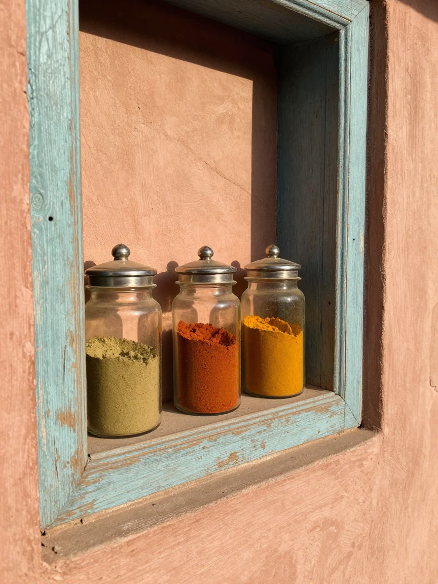 Spice Jars in Jaipur in in Jaipur, India