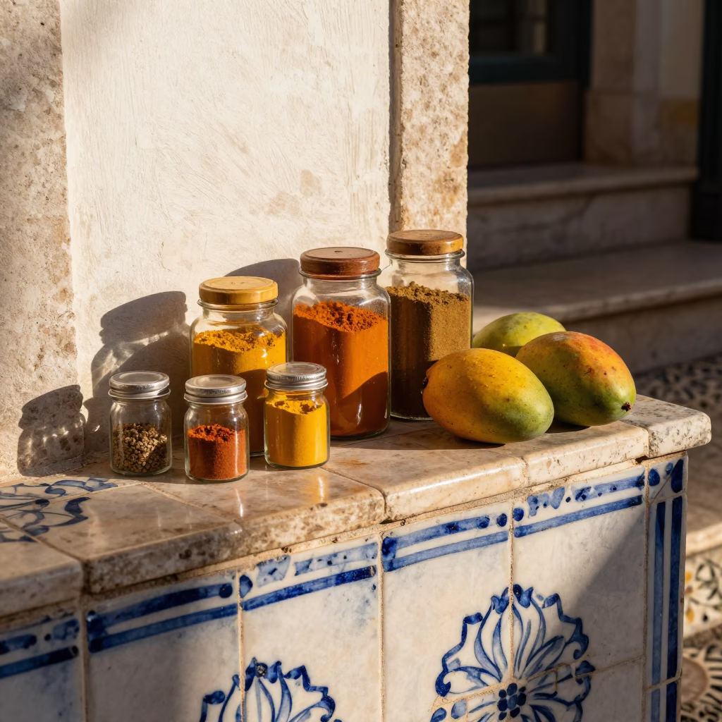 Spice Jars in Lisbon in in Lisbon, Portugal