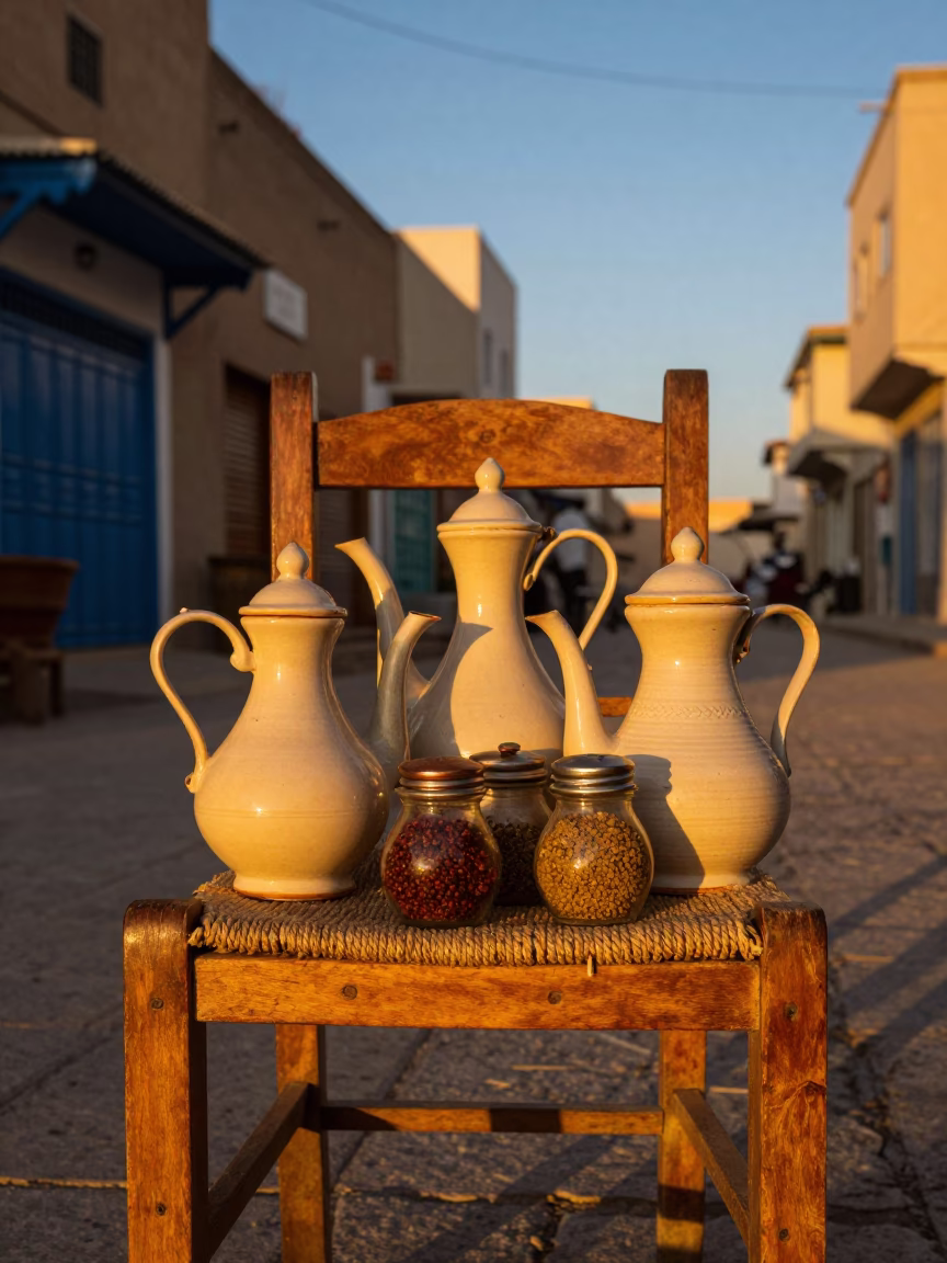 Spice Jars in Tunis in in Tunis, Tunisia