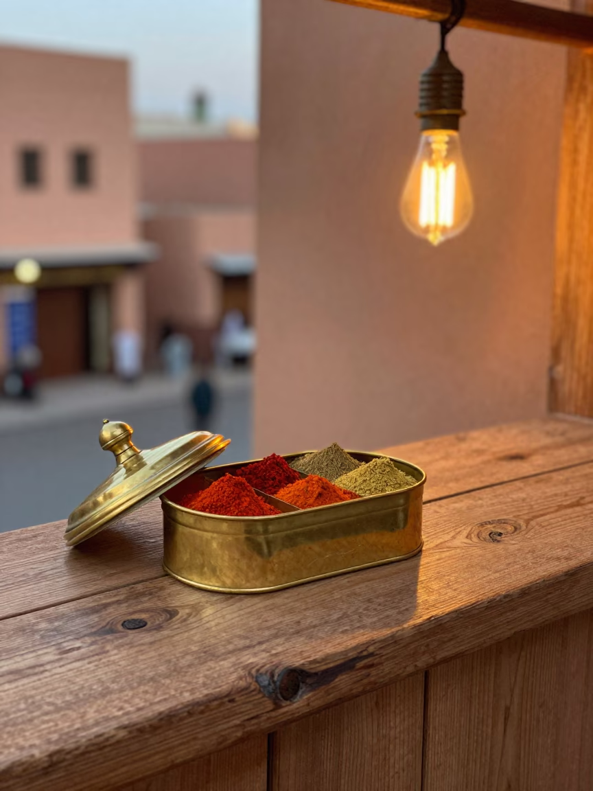 Spice Tin in Marrakech in in Marrakech, Morocco