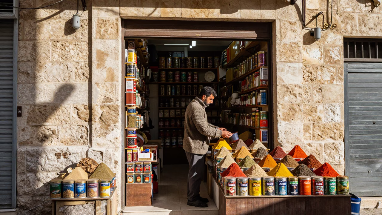 Spice Tins in Amman in in Amman, Jordan
