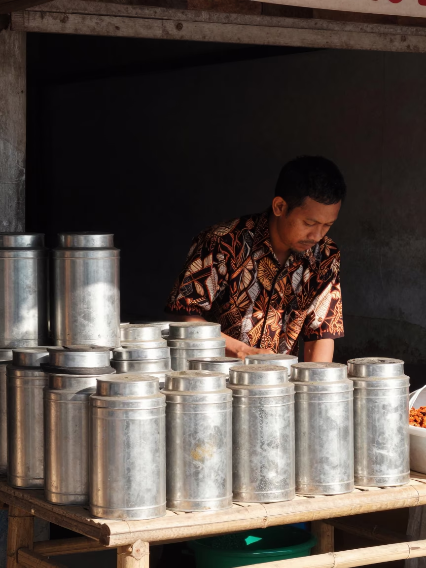 Spice Tins in Denpasar in in Denpasar, Indonesia