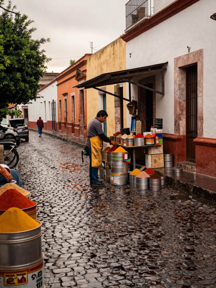 Spice Tins in Merida in in Merida, Mexico