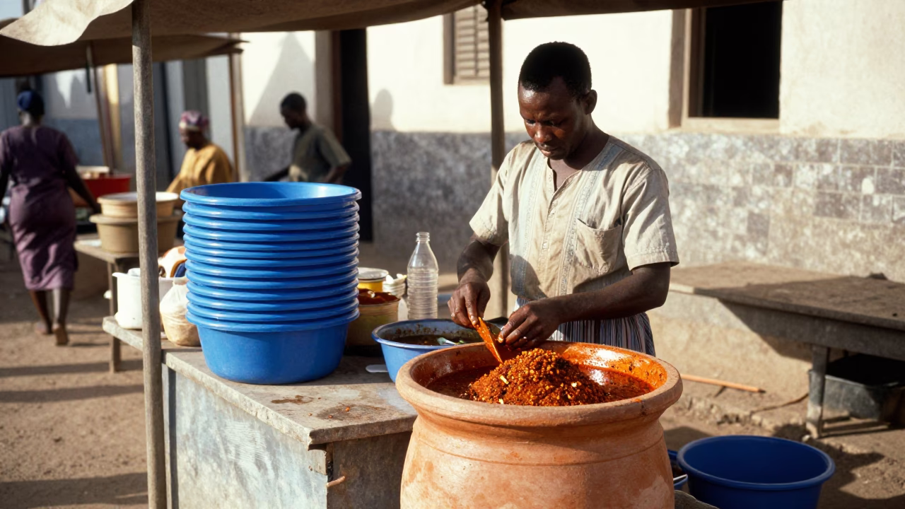 Spicy Condiments in Dakar in in Dakar, Senegal