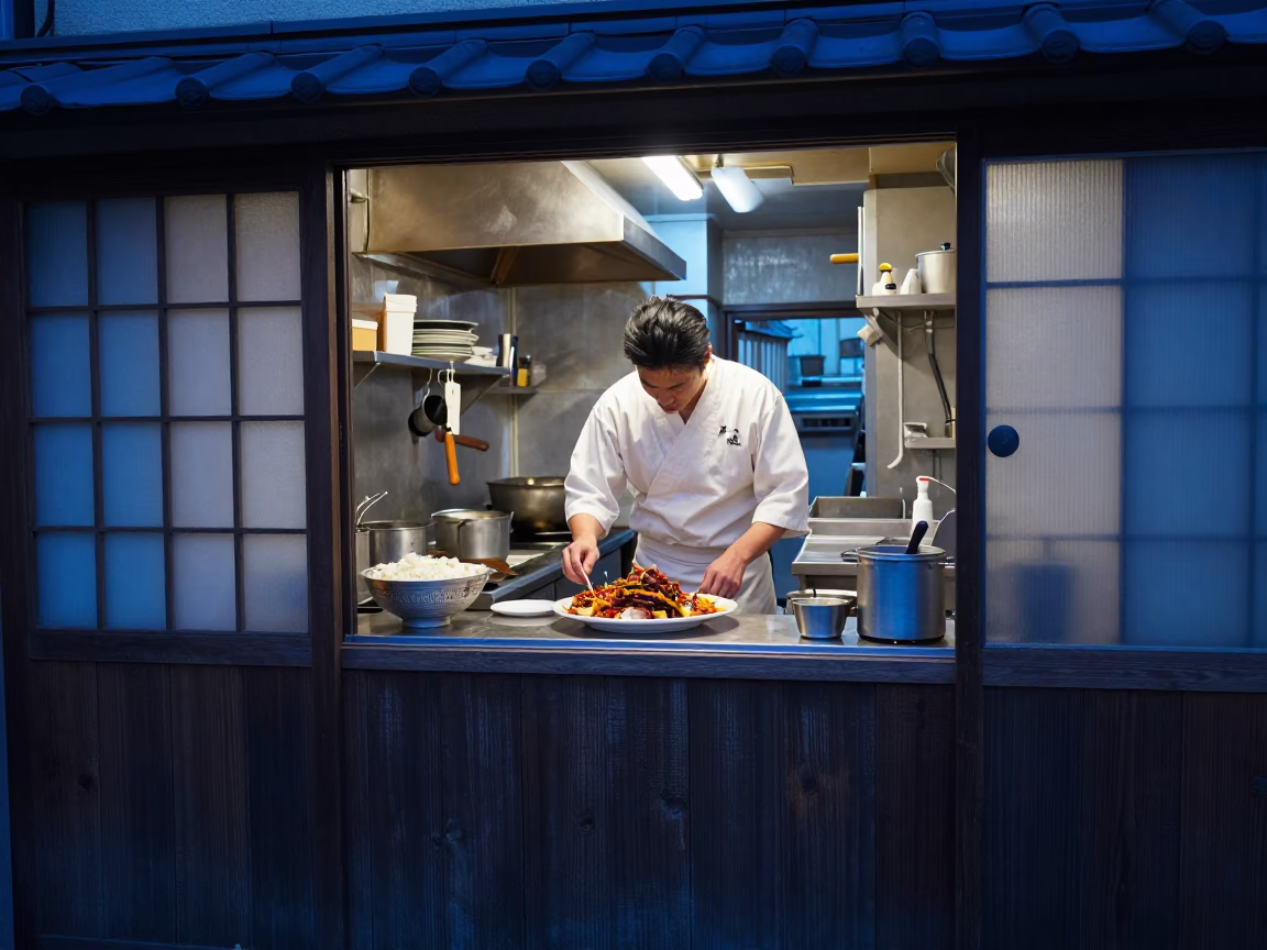Spicy Dish in Osaka in in Osaka, Japan