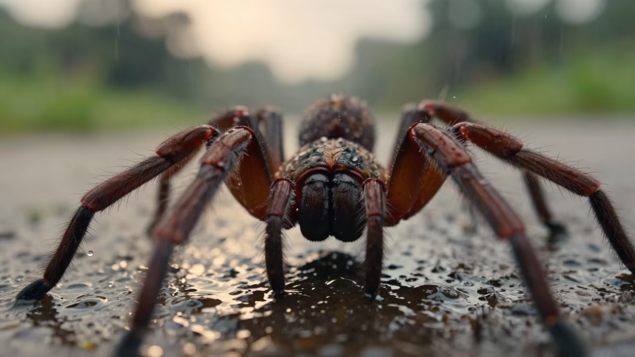 Spider Fangs in Somali Monsoon Afternoon Light in in Somalia