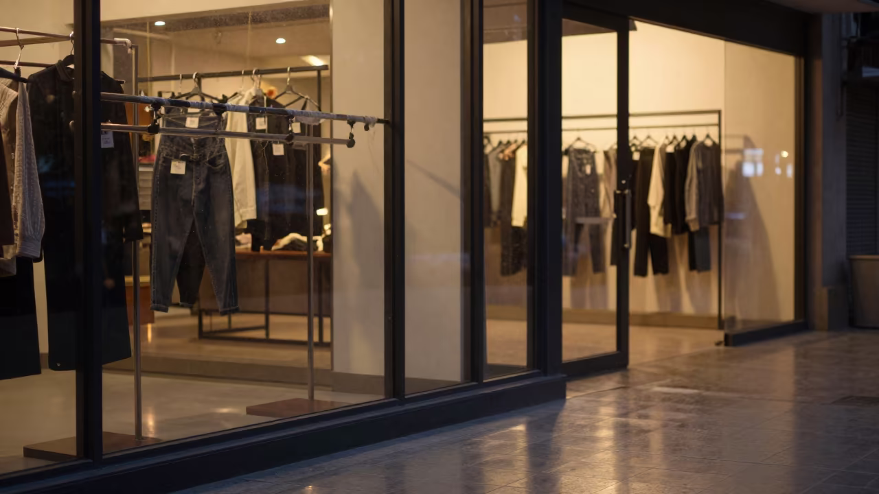 Spider Wrap Key Rail Pre-Dawn Store Readiness in inside a storefront display zone near Navi Mumbai