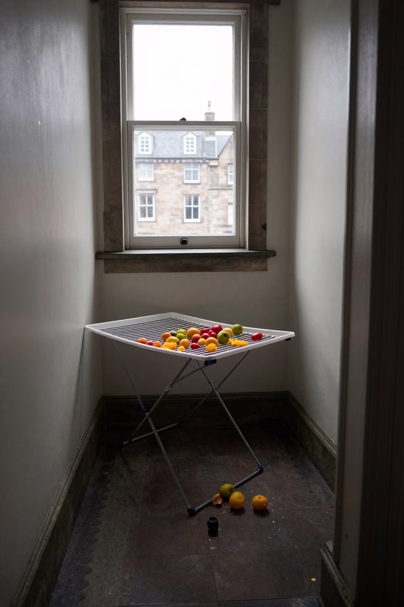 Spilled Fruit in Edinburgh in in Edinburgh, United Kingdom