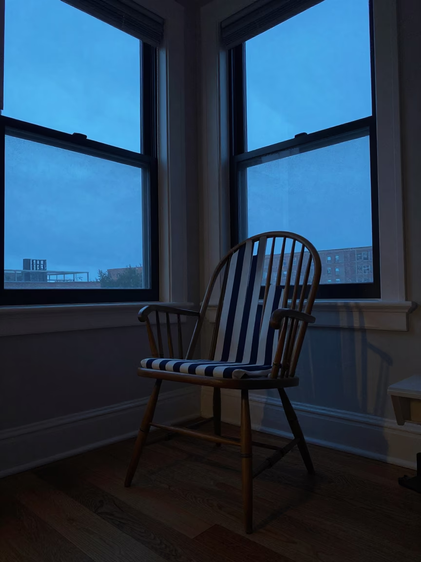 Spindle Chair And Sun Stripe in Chicago in in Chicago, Illinois, United States