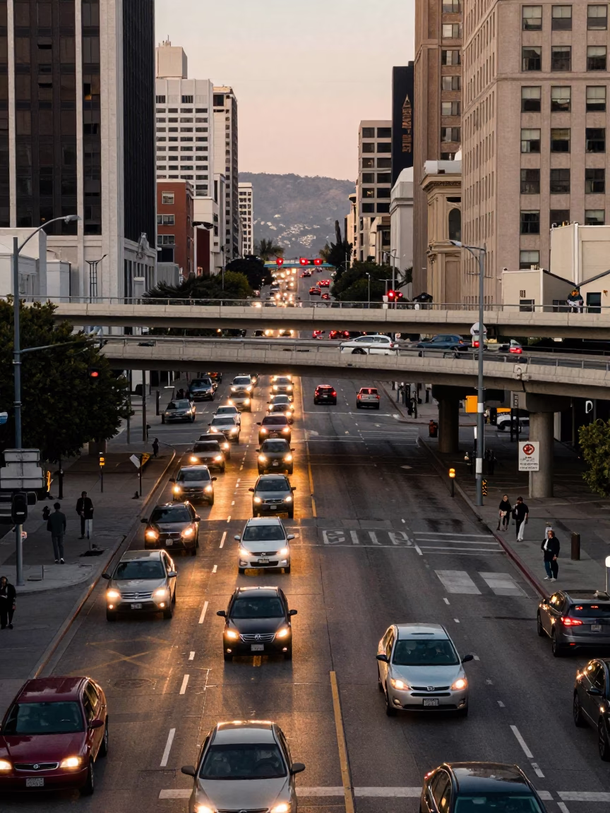 Split Lit in San Francisco at The Early Evening Light in in San Francisco, California, United States