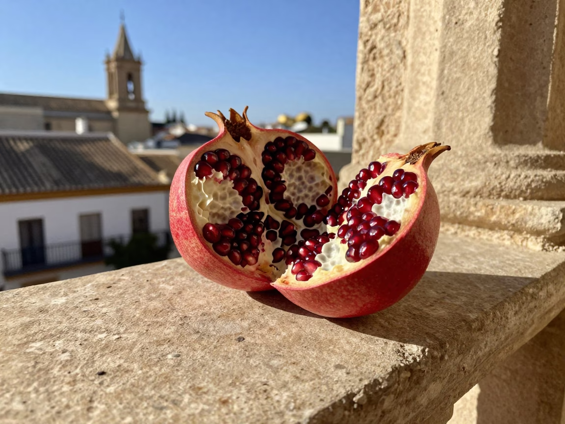 Split Pomegranate in Valencia in in Valencia, Spain