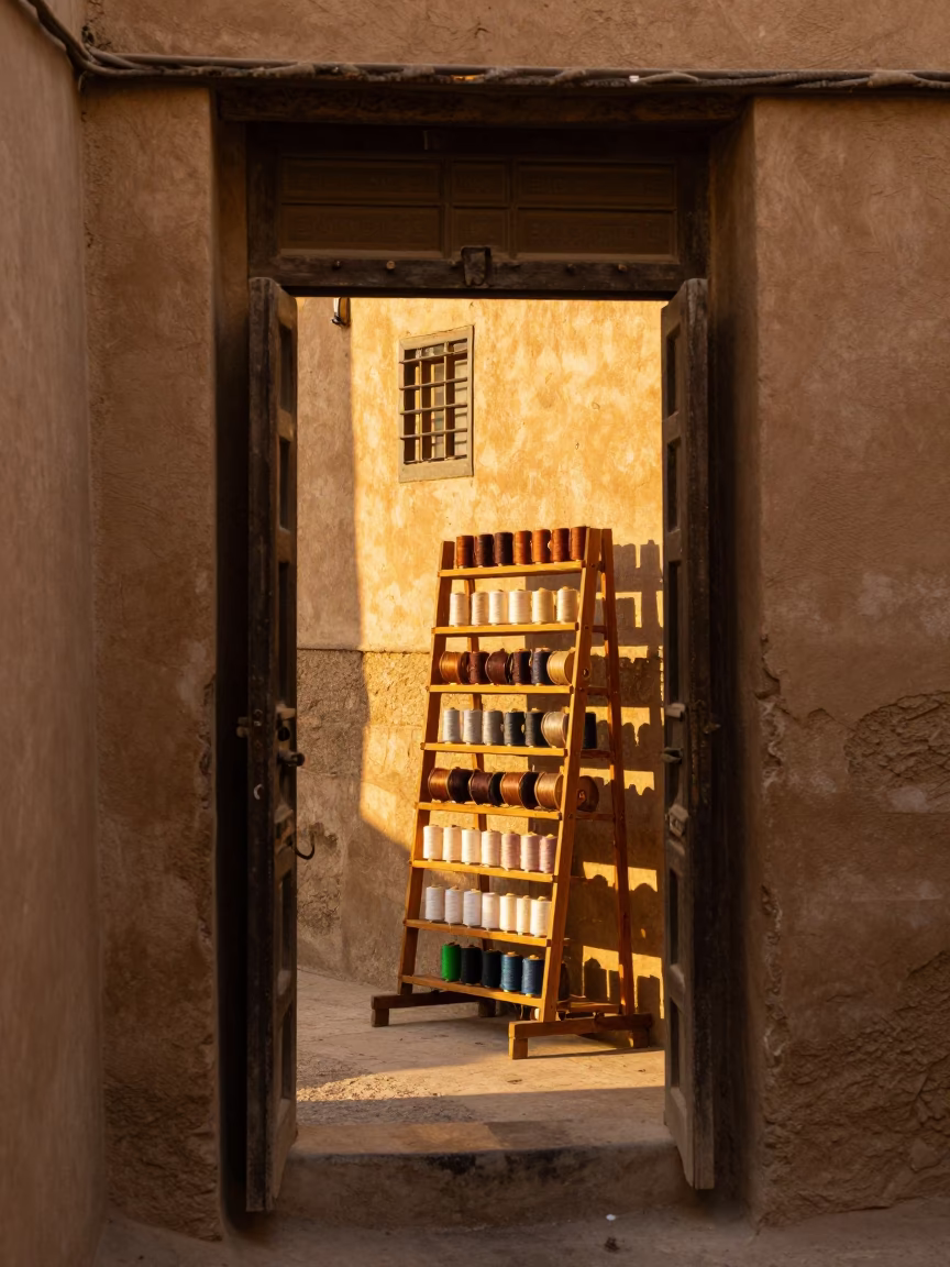 Spool Rack in Luxor in in Luxor, Egypt