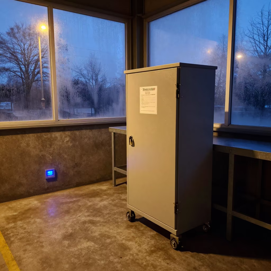 Spring Kit in Chatham Kent Parcel Bay in inside a chilled distribution bay near Chatham-Kent