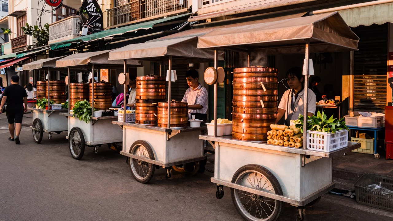 Spring Rolls in Ho Chi Minh City in in Ho Chi Minh City, Vietnam