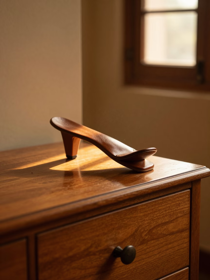 Spur on Hotel Dresser in Kanchipuram in on a hotel dresser near Kanchipuram