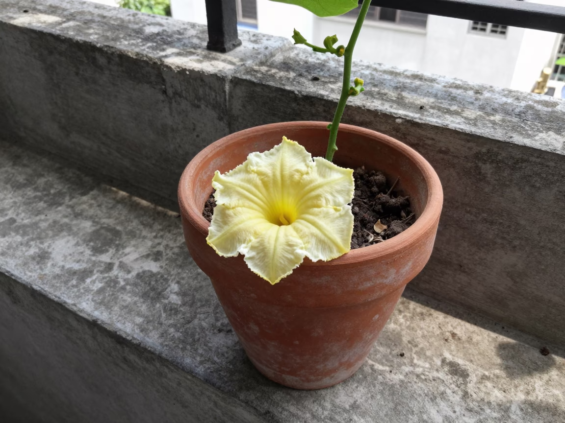 Squash Blossoms in Surabaya in in Surabaya, Indonesia
