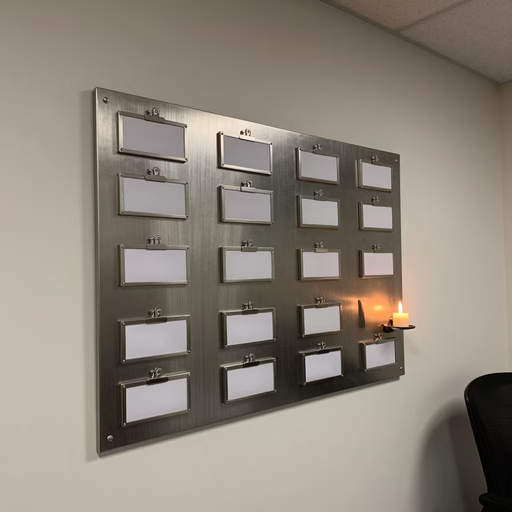 Srinagar Office Magnet Board in Winter Light in inside a conference room in Srinagar