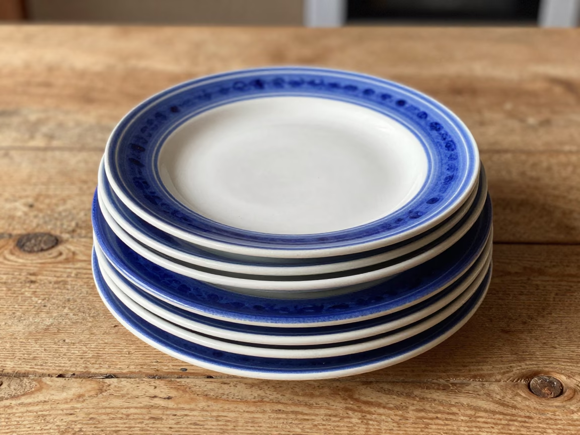 Stacked Ceramic Plates in Granada in in Granada, Spain