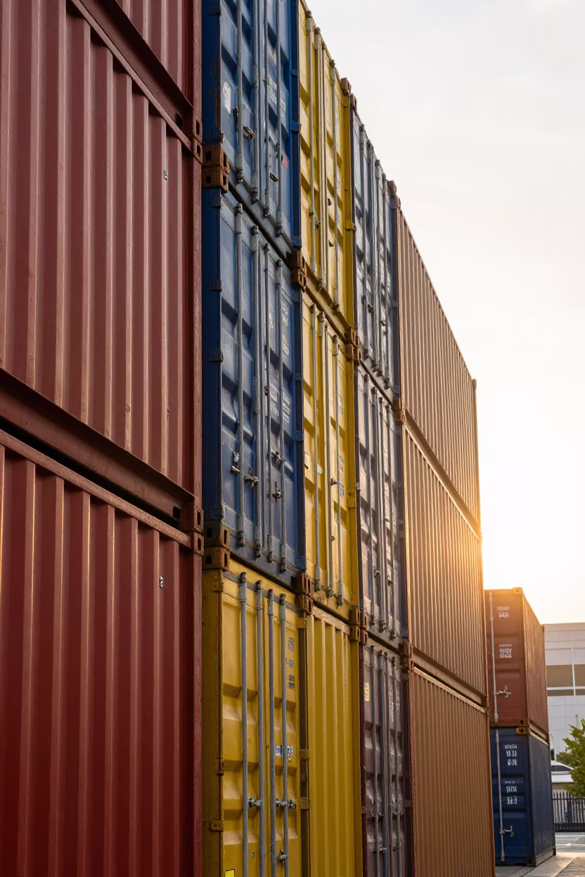Stacked Containers Geometric Pattern Astana Skylight in inside a skylit passageway in Astana