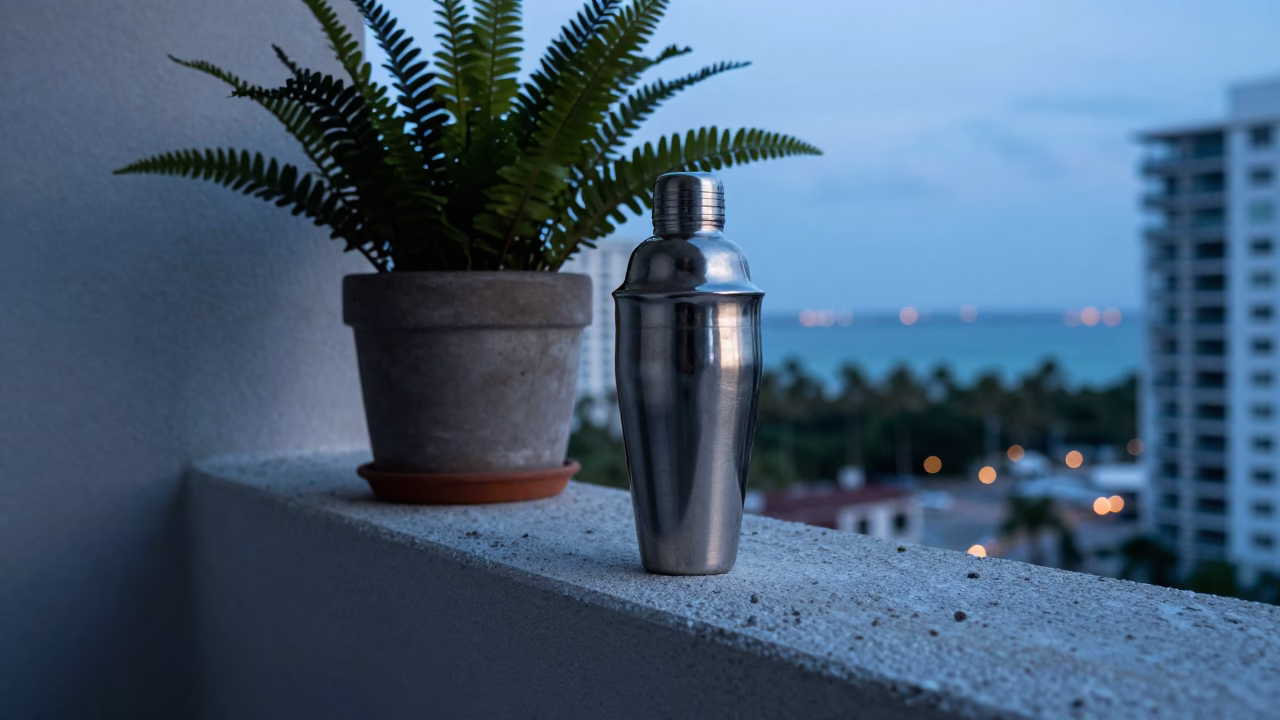 Stainless Steel Cocktail Shaker in Miami in in Miami, United States