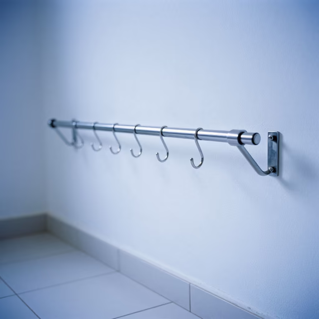 Stainless Steel Ear Hook Rail Blue Hour Garoua in inside an adoption room near Garoua