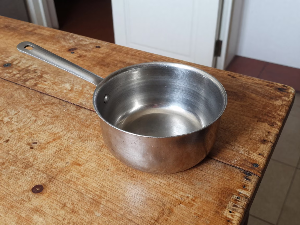 Stainless Steel Ladle in Naples in in Naples, Italy