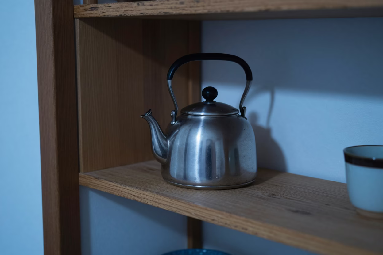 Stainless Steel Tea Kettle in Fukuoka in in Fukuoka, Japan