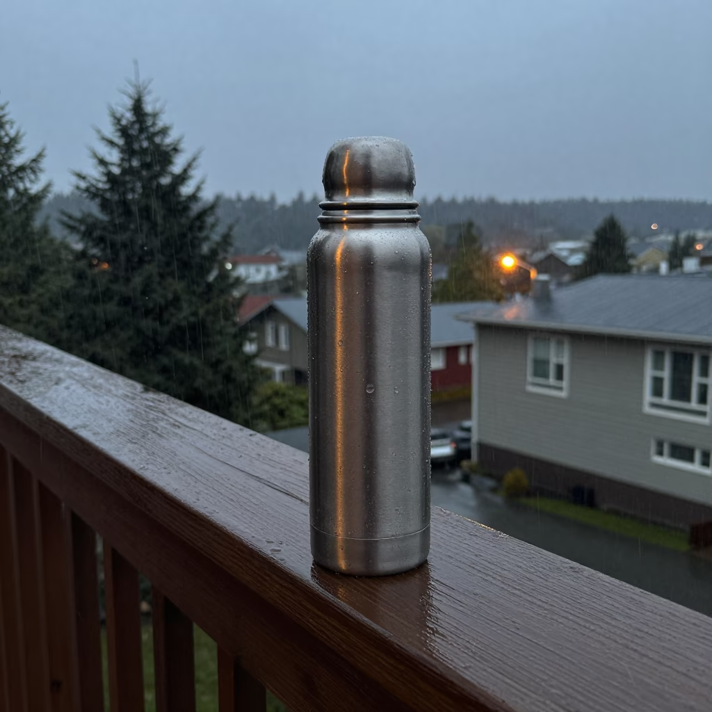 Stainless Steel Thermos in Seattle in in Seattle, United States