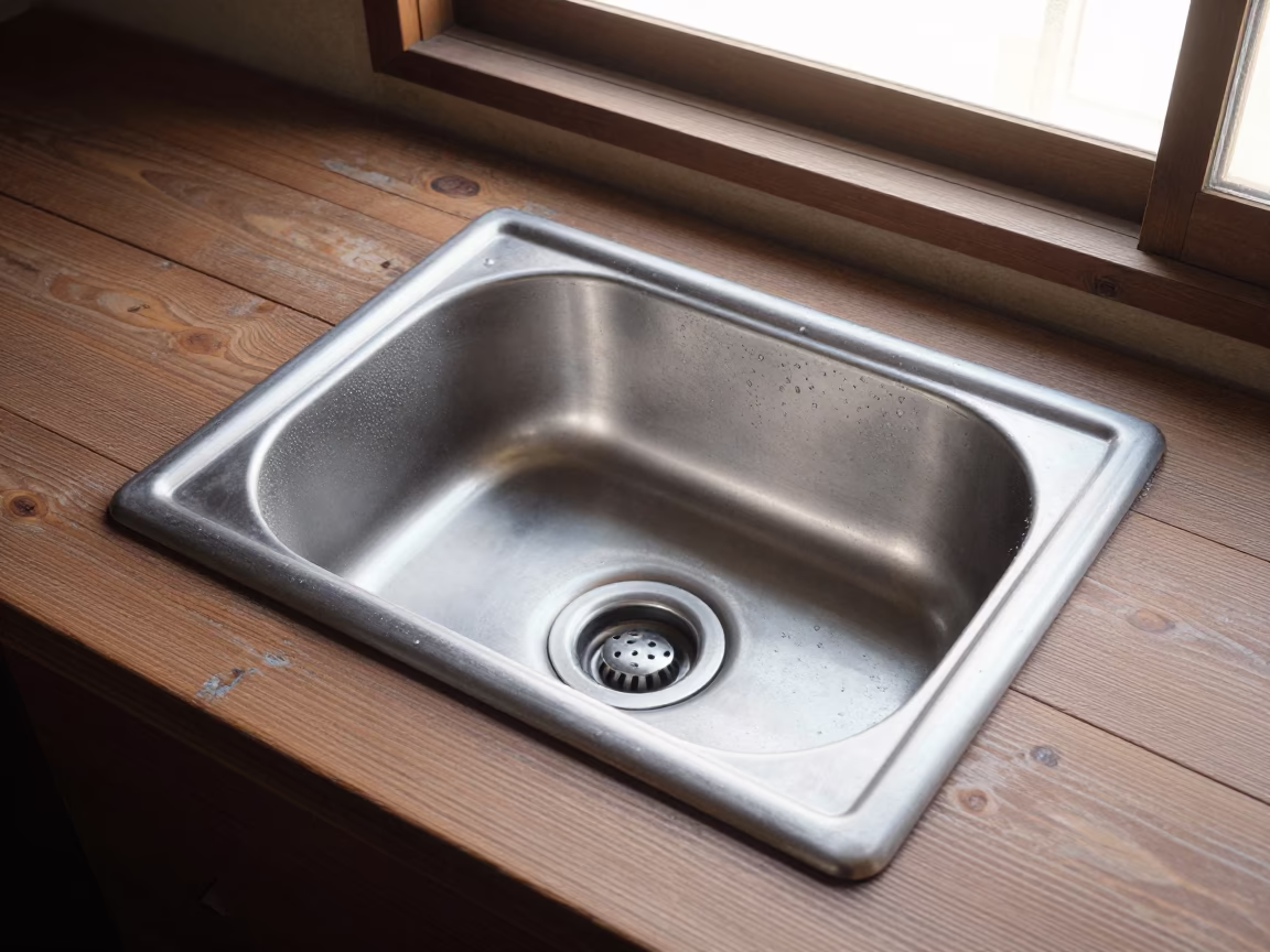 Stainless Steel Wash Basin in Osaka in in Osaka, Japan