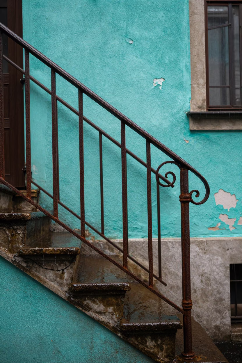 Stair Rail in Budapest in in Budapest, Hungary