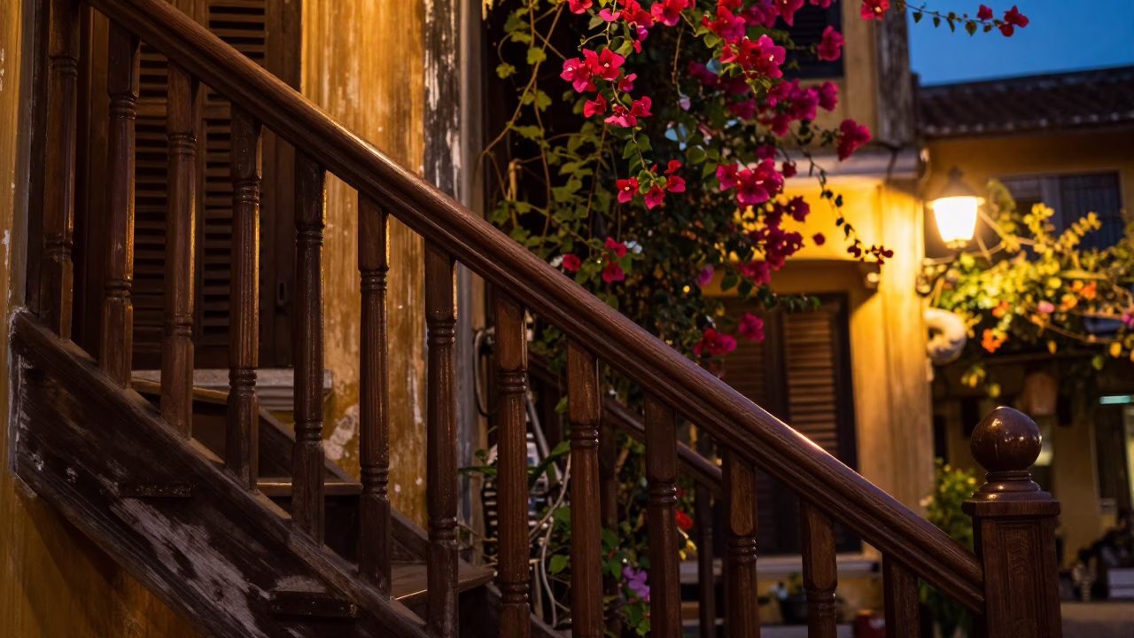 Stair Rail in Hoi An in in Hoi An, Vietnam