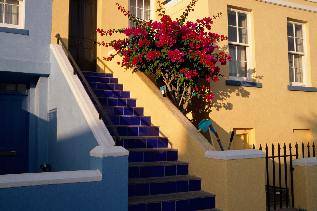Staircase in Cape Town in in Cape Town, South Africa