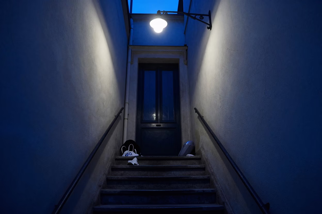 Stairwell Entrance in Paris in in Paris, France