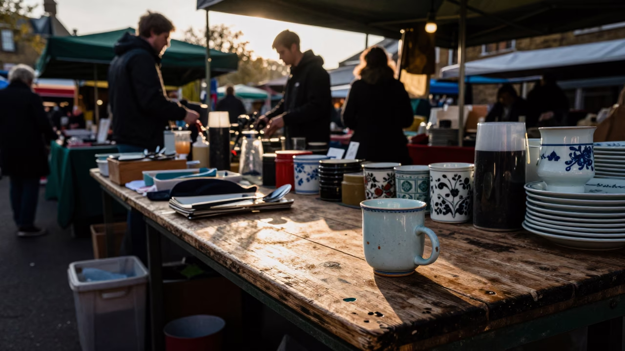 Stall Clutter in London in in London, United Kingdom
