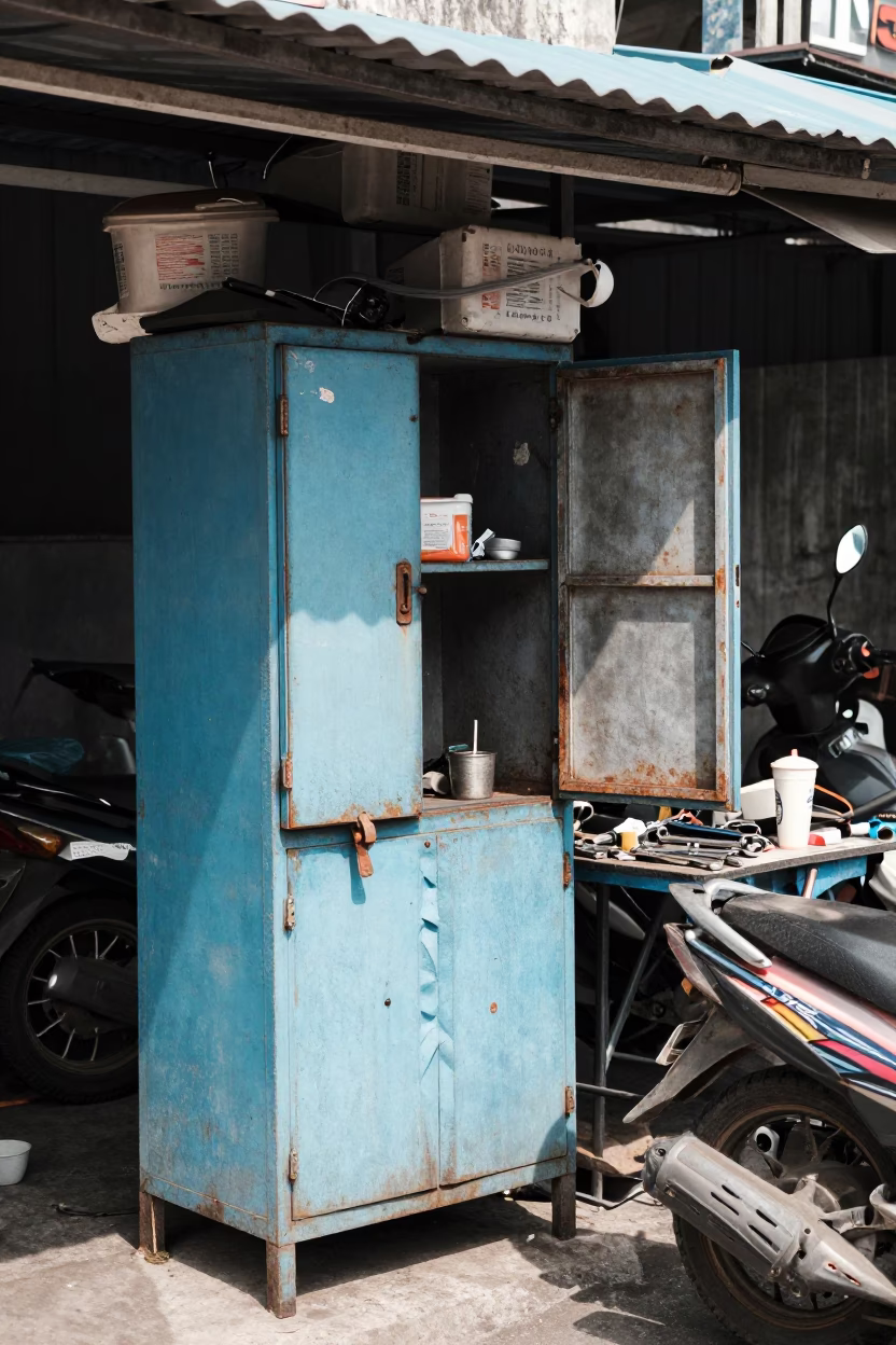 Stall Clutter in Surabaya in in Surabaya, Indonesia