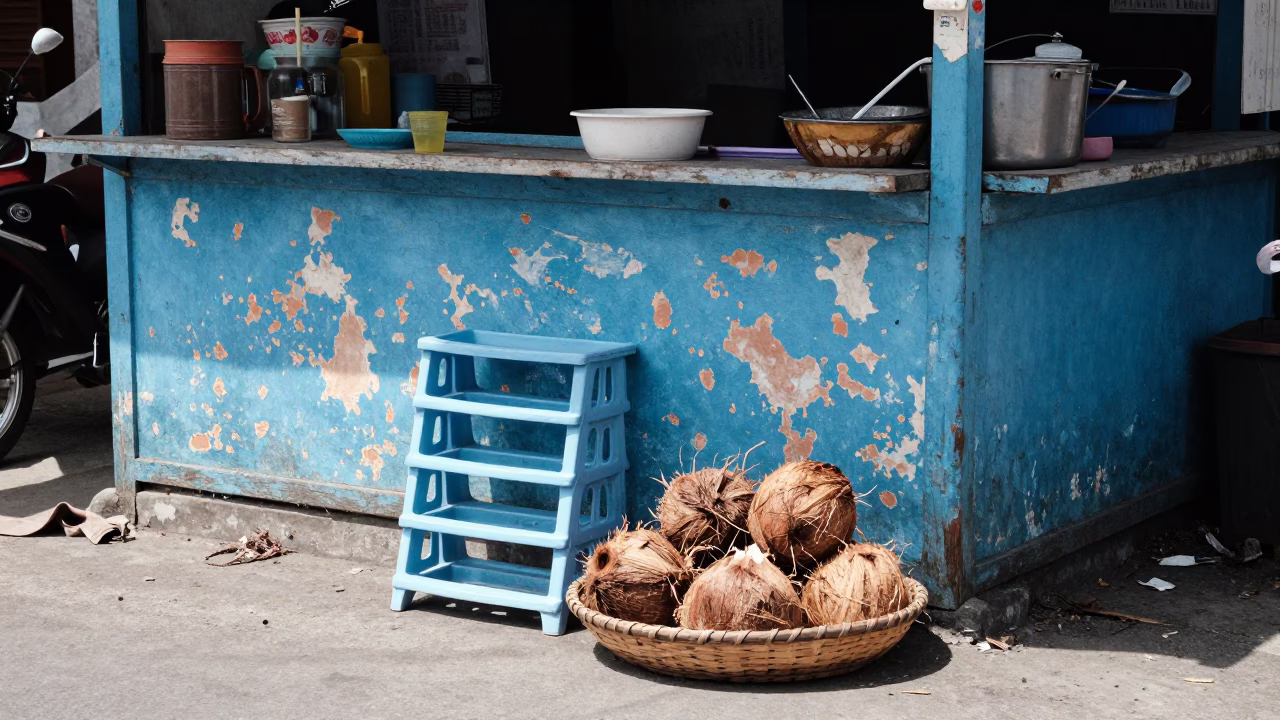 Stall Corner in Denpasar in in Denpasar, Indonesia