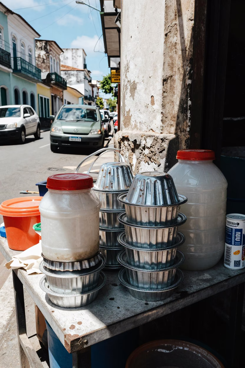 Stall Corner in Salvador in in Salvador, Brazil