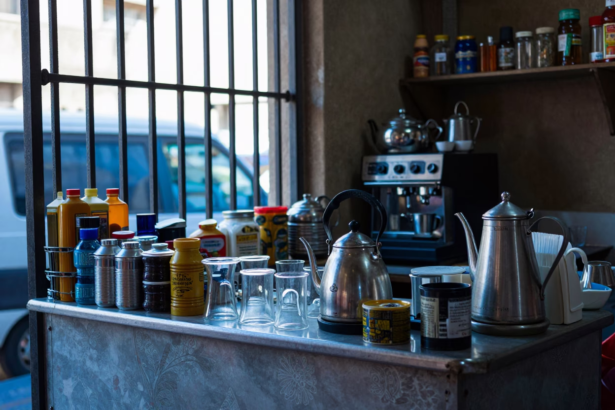 Stall Counter in Cairo in in Cairo, Egypt