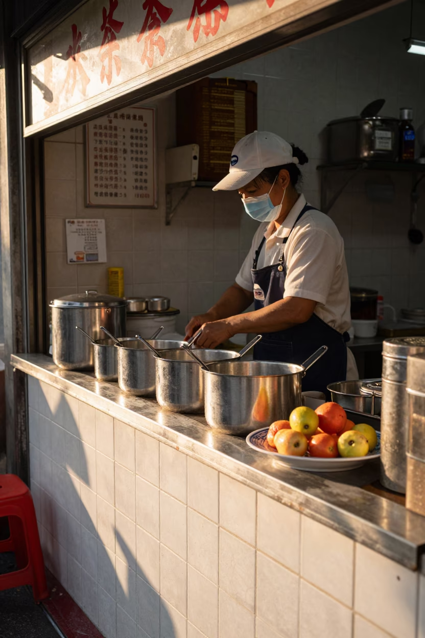 Stall Counter in Tainan in in Tainan, Taiwan