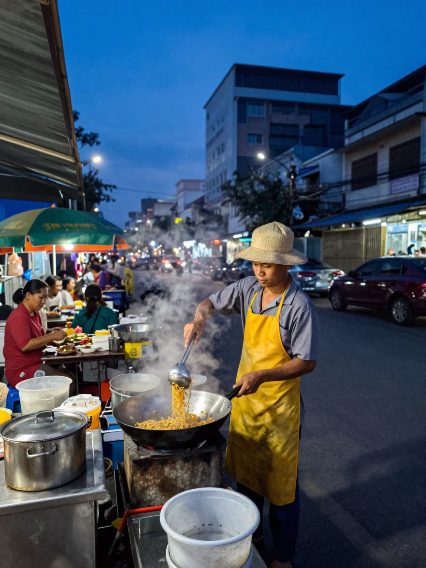 Stall Evening in Ho Chi Minh City in in Ho Chi Minh City, Vietnam